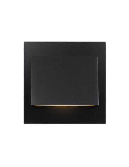 BREA 3-BK83 - BREA SQUARE STAIR LIGHT BLACKBREA 3-BK83