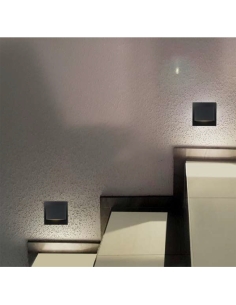 Telbix Brea Black & Cool White 3W LED Square Step Light - BREA 3-BK83 2