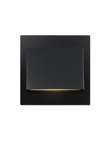 BREA 3-BK85 - BREA SQUARE STAIR LIGHT BLACKBREA 3-BK85