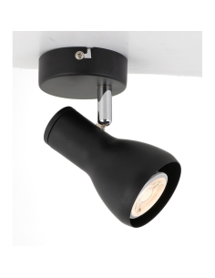 Curtis Single 240V GU10 LED Spotlight Black - CURTIS SP1-BKCURTIS SP1-BK