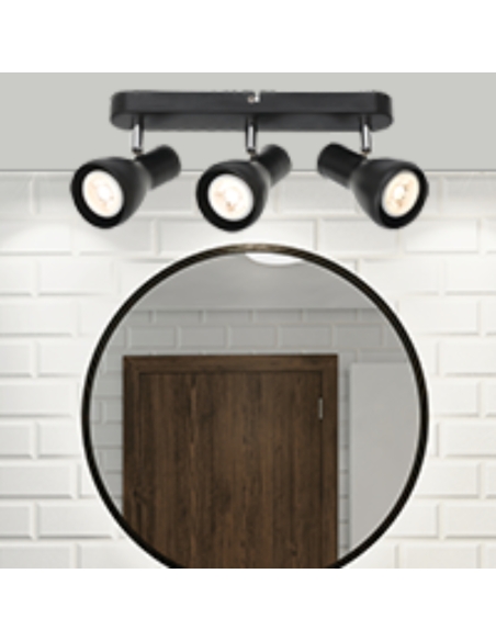 CURTIS SP3-BK - CURTIS 3 LIGHTS SPOT BAR - BLACKCURTIS SP3-BK
