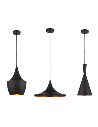 CAVIAR5 - CAVIAR Black Angled Bell Shape Pendant CAVIAR5