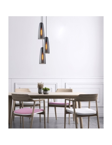 CHUVA1 - CHUVA Smokey Black Mirror Finish Glass CHUVA1