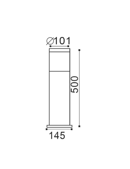 CLA1615SBL - ELANORA E27 Surface Mounted Black CLA1615SBL
