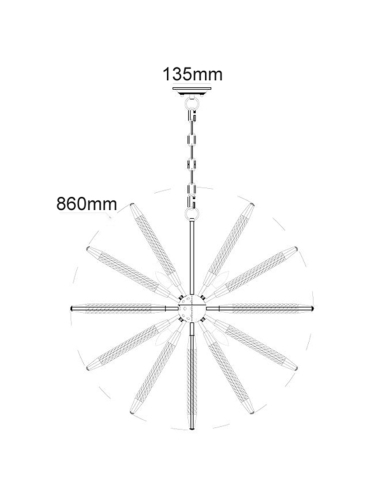 MAZZA - MAZZA Medieval Style Natural Rope 8 light MAZZA
