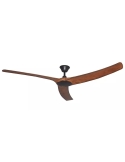 Hunter Pacific Aqua DC Ceiling Fan 70" IP66 Matt Black With Koa Polymer Blades