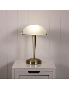 Oriel Ruby ON-OFF Antique Brass Touch Lamp - OL99511AB 2