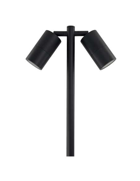 SPM2ALBL - MR16 Garden Spike Lights Double Adjustable IP65 - Aluminium Lamp Holder: MR16 (Max.20W) Globes Not Included Spike ...