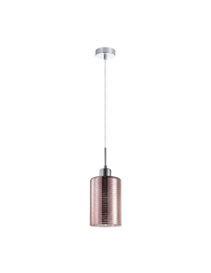 Interior Oblong 1 Light Rose Gold Glass Pendant - ESPEJO2ESPEJO2 2