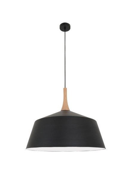 NORDIC6 - NORDIC Modern Scandinavian Large Dome Shape Steel & Wood Pendant Lights