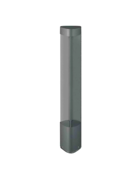 BOL2A - LED Surface Mounted Grey Bollard Lights IP54