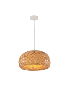 Interior Dome Large Natural Bamboo Finish Pendant - CANASTA2CANASTA2