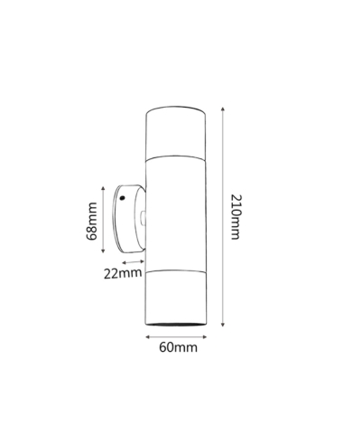 PMUDSS - MR16 Exterior Wall Pillar Spot Lights PMUDSS