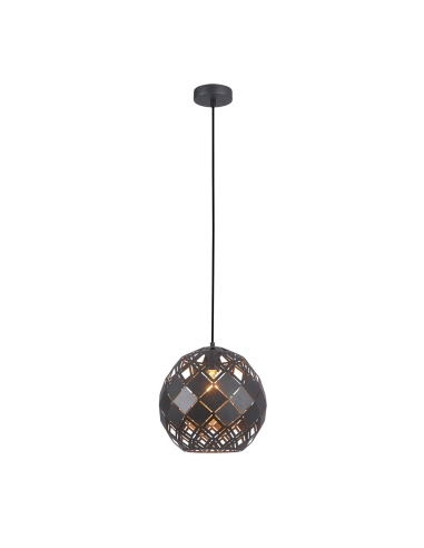 TUILE4 - TUILE Interior Large Embossed Tiled Iron Wine Glass Shape Pendant Lights