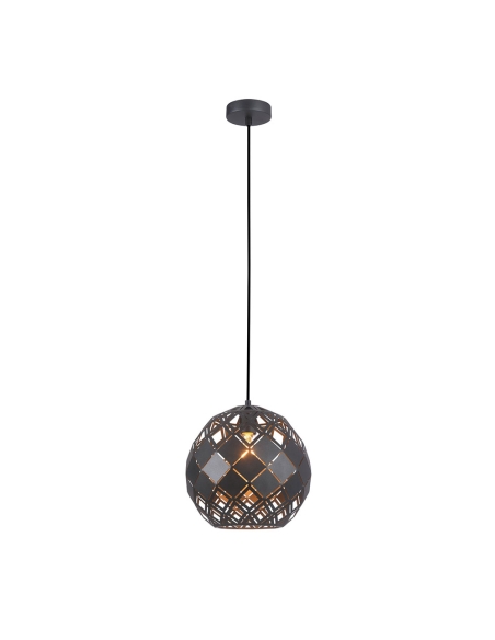 TUILE4 - TUILE Interior Large Embossed Tiled Iron Wine Glass Shape Pendant Lights
