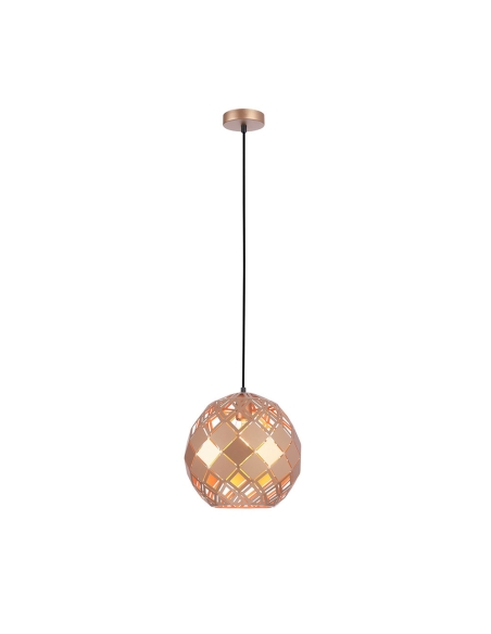 TUILE5 - TUILE Interior Large Embossed Tiled Iron Wine Glass Shape Pendant Lights