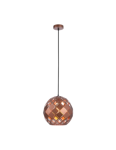 TUILE6 - TUILE Interior Large Embossed Tiled Iron Wine Glass Shape Pendant Lights