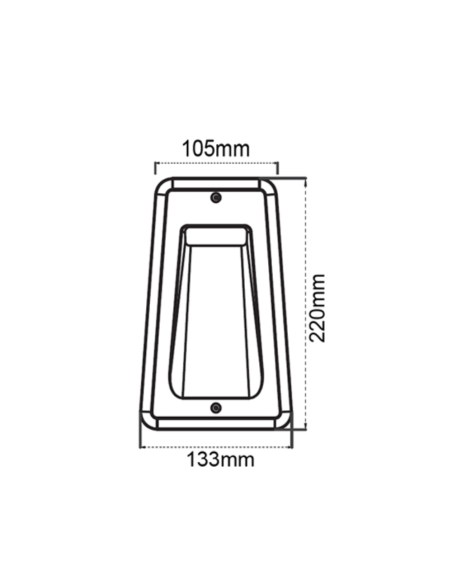 STE5 - STE LED Exterior Recessed Rectangular Step STE5