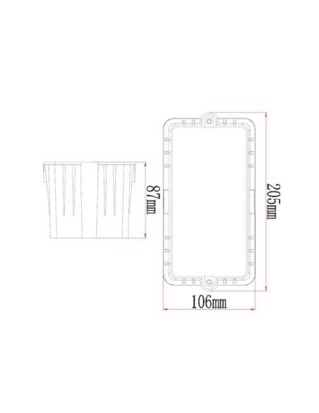 STE5 - STE LED Exterior Recessed Rectangular Step STE5