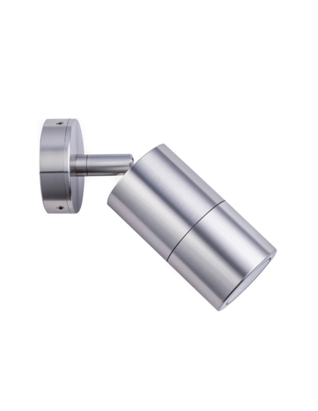 PM1ASHSIL - MR16 Exterior Wall Pillar Spot Lights (Anodized Aluminium) IP65