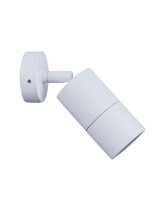 Poseidon 12V MR16 Single Adjustable Wall Pillar Light White PM1AWH