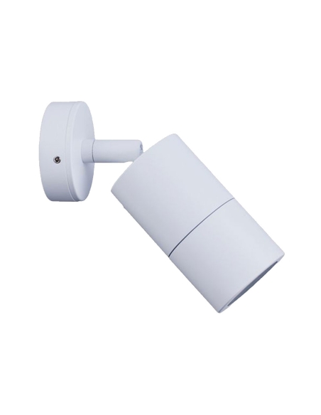 PM1AWH - MR16 Exterior Wall Pillar Spot Lights (White Aluminium) IP65