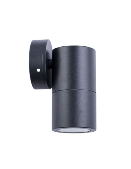 PM1FBL - MR16 Exterior Wall Pillar Spot Lights (Black Aluminium) IP65
