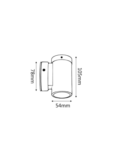 PM1FCECA - MR16 Exterior Wall Pillar Spot Lights PM1FCECA