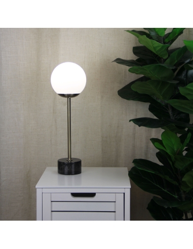 OL93651AB - Milton Table Lamp Marble and Antique OL93651AB