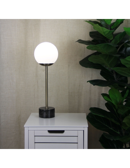 OL93651AB - Milton Table Lamp Marble and Antique OL93651AB