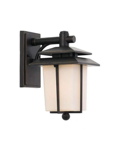 SILVAN EX-BKOP - SILVAN EXTERIOR WALL LIGHT - BLACK