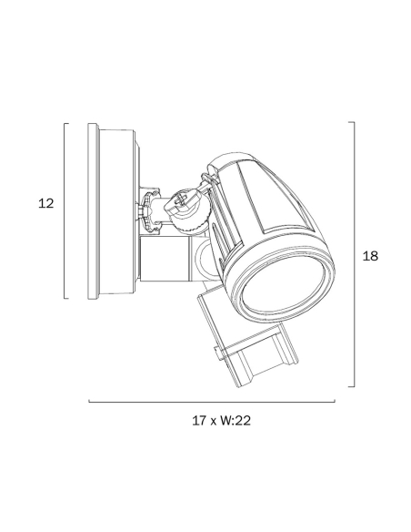 ILLUME EX2S-BK - ILLUME TWIN EXTERIOR SPOT SENSOR ILLUME EX2S-BK