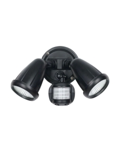 Illume 20 Watt Twin LED Spotlight with Sensor Black / Cool ILLUME EX2S-BK 2