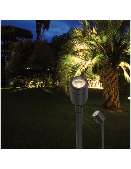 LUC SP8-BK83-826 - LUC 8W SPIKE SPOT LIGHT - BLACKLUC SP8-BK83-826