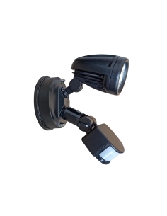 Illume 10 Watt Single LED Spotlight with Sensor Black / ILLUME EX1S-BK