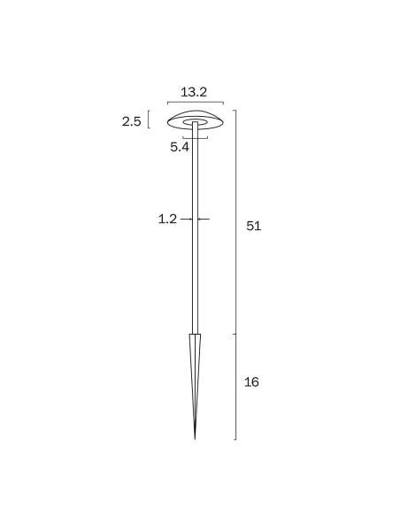 LUC PT3-BK83-826 - LUC 3W 8-26v POST LIGHT - BLACKLUC PT3-BK83-826