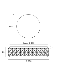 Tereza 40 30W LED Dimmable Oyster White / Tri-Colour - TEREZA OY40-WH3C 2