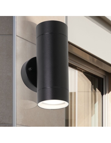 RIVA EX2LED-BK - RIVA EX2 LED WALL LIGHT - BLACKRIVA EX2LED-BK