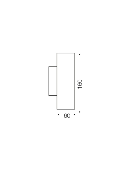 RIVA EX2LED-BK - RIVA EX2 LED WALL LIGHT - BLACKRIVA EX2LED-BK