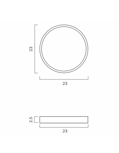 SKY OY23.3C3D-WH - SKY 23 ROUND OYSTER - WHITESKY OY23.3C3D-WH