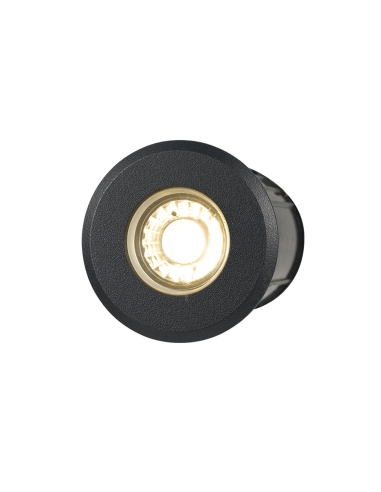 Luc 3W 8V~26V LED Inground Uplighter Black / Warm White - LUC.G3-BK83-826