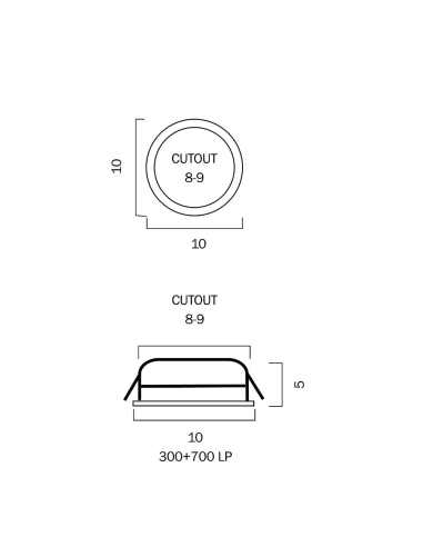 ELITE 100WH-850 - ELITE 100 10W LED DOWNLIGHT ELITE 100WH-850