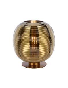 VIKEN Round Table Lamp Antique Gold Iron Gold Glass - VIKEN VIKEN TL-AGGD