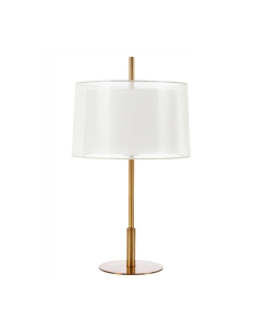 VALE Table Lamp Light Gold Metal / Ivory Plastic - VALE VALE TL-AGIV