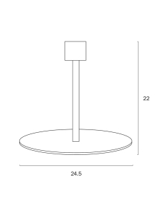 Fenda Table Lamp Base Only Black - TL BASE 218-BKTL BASE 218-BK 2