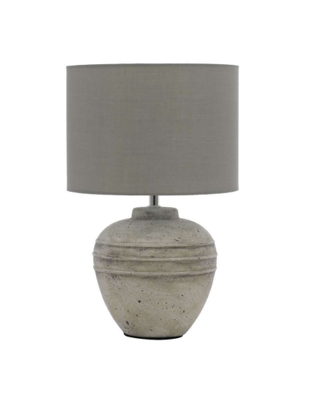 SIERRA TL-GY - Sierra Table Lamp Grey Ceramic / Grey Fabric