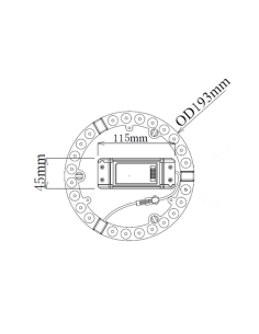 CKTRI01 - CKTRI LED Tri-CCT Oyster Conversion Kits (12-24W)CKTRI01 2