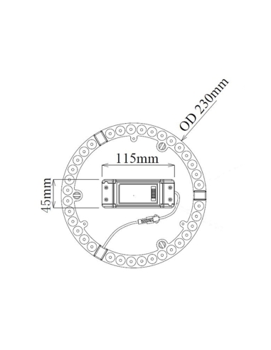 CKTRI02 - CKTRI LED Tri-CCT Oyster Conversion CKTRI02