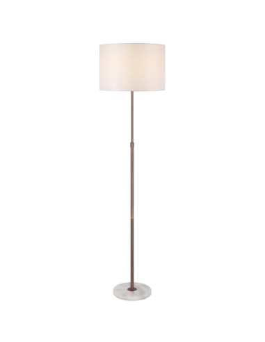 Placin Floor Lamp Bronze Iron White Marble - PLACIN FL-BZIV
