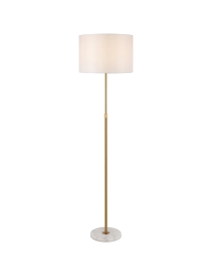 Placin Floor Lamp Antique Gold Iron White Marble - PLACIN PLACIN FL-AGIV